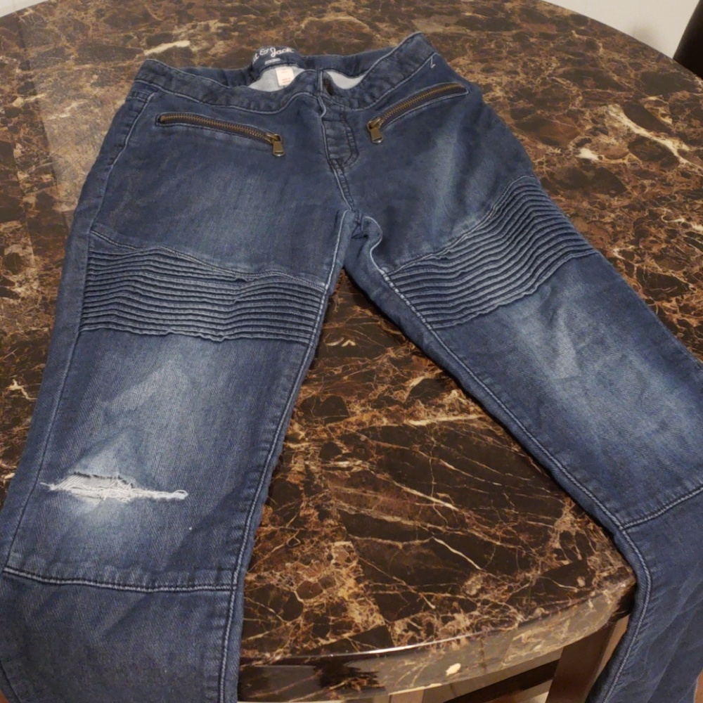 Cat & Jack girls Moto Jeans